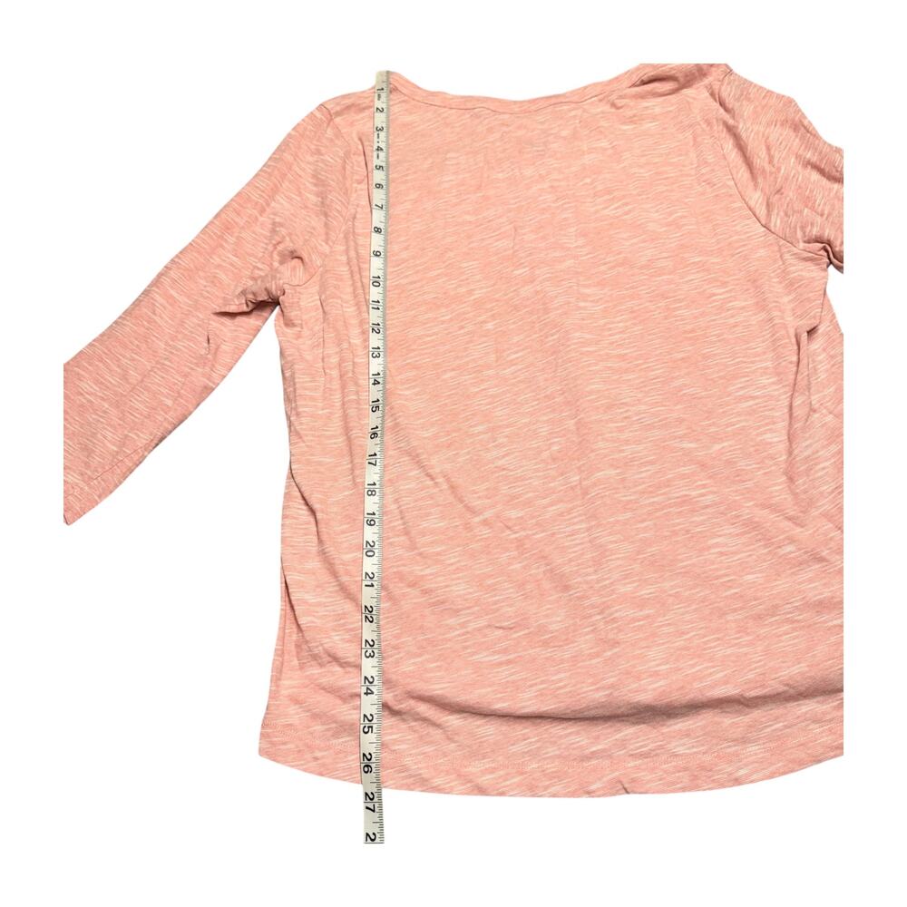 CJ Banks Coral Henley Shirt 1X - Picture 6 of 8